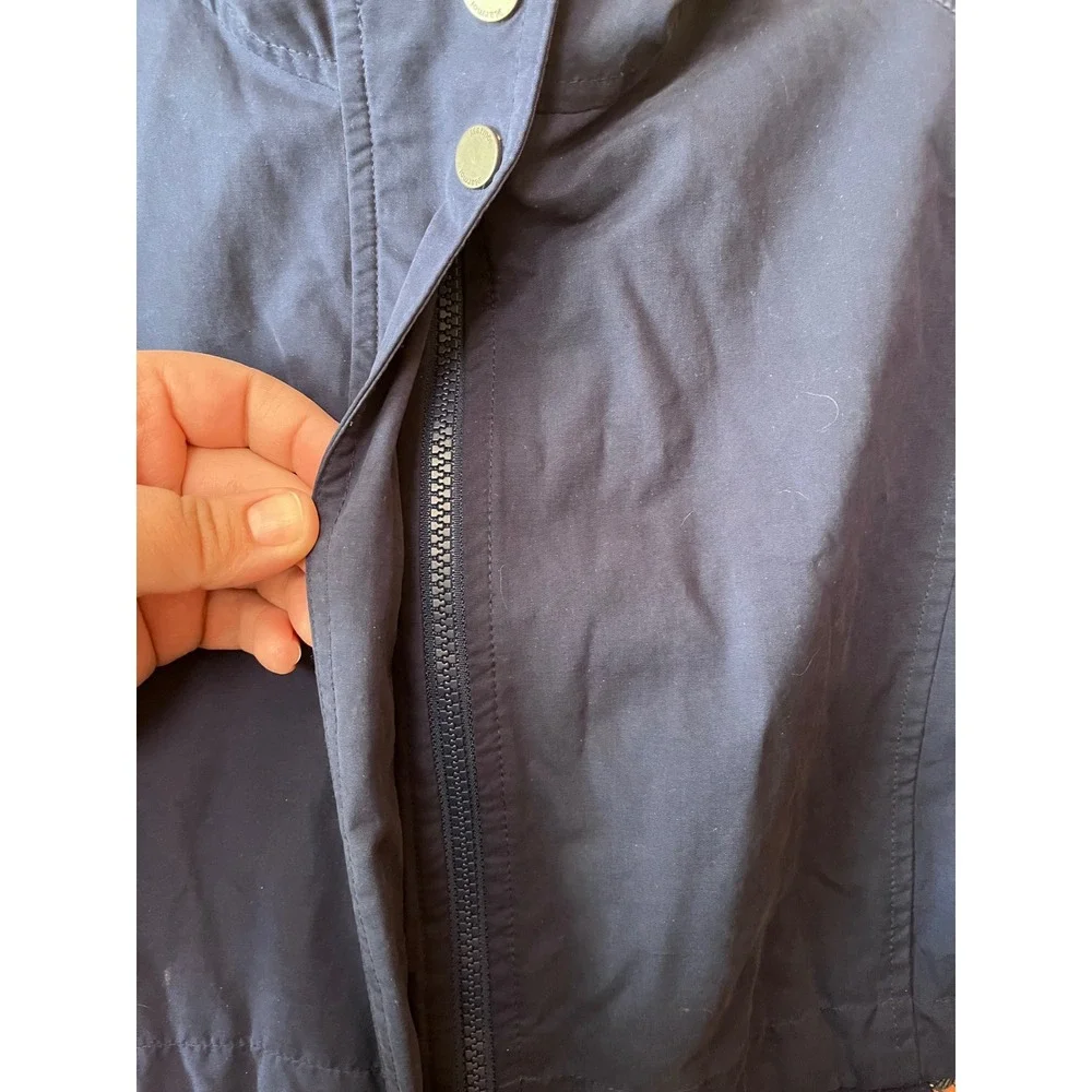 Marmot For Life Hooded Jacket Navy Plaid Lined Size S‎
